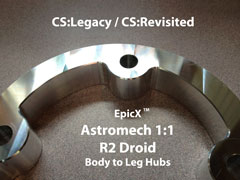 EpicX R2 Body To Leg Hubs - Close Up